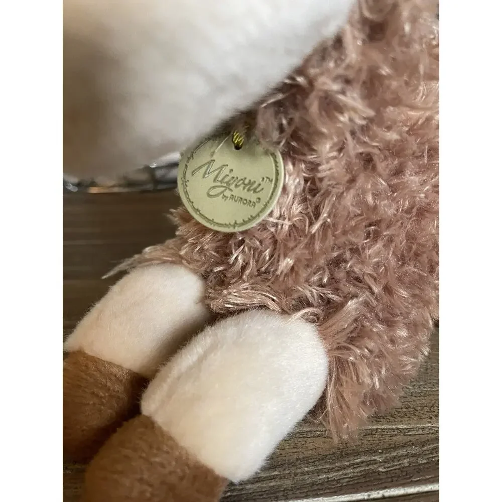 NWT Alpaca Llama Baby Miyoni Aurora Stuffed Plush Tan White 2019